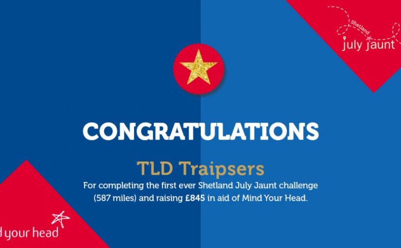 TLD Traipsers raise £845 for charity
